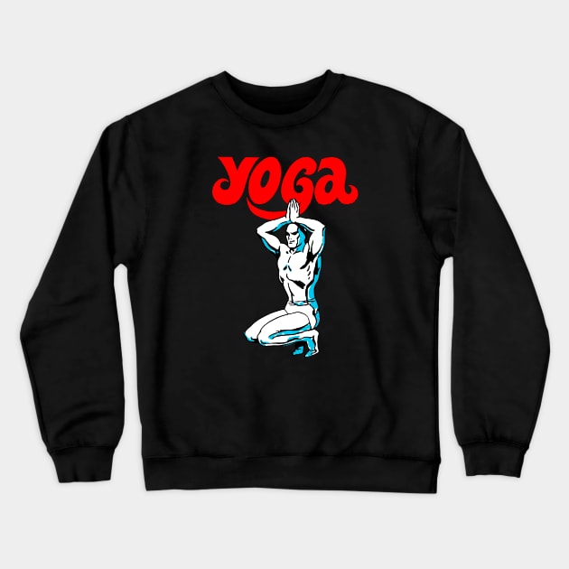 Yoga | Silver | Marvelous | Surfer | Beach | Meditation | Fanart | Fan art Crewneck Sweatshirt by japonesvoador